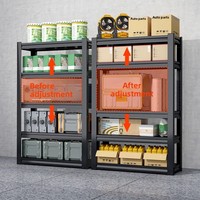 Étagères en acier multi-niveaux pour le rangement domestique, avec une grande capacité de charge et une grande capacité de stockage