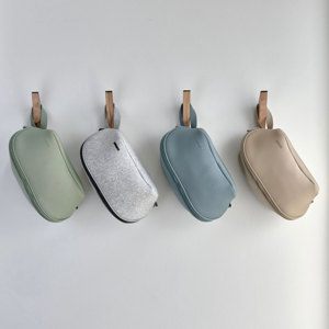 Royal Fair - Juego de Bolsas de Maquillaje de Silicona Rosa Mate, Color Personalizado, Elegantes, de Neopreno, para Viajes, Cuidado de la Piel y Baño - Product Image 4