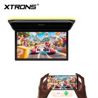 Moniteur de toit de voiture Android XTRONS 19,5 pouces avec écran IPS 1600x900P, 2+32 Go intégrés, haut-parleurs, entrée AV double HD, lecture vidéo 4K