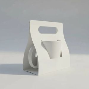 <span class=keywords><strong>Prix</strong></span> de gros – Emballage écologique et recyclable personnalisé en papier couché imprimé quadricolore pour tasses à thé, boissons et café jetables - Product Image 3