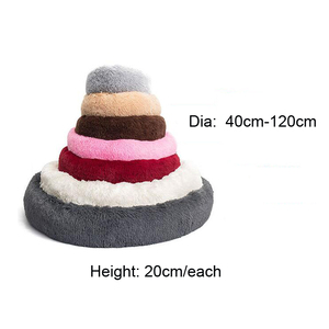 Camas para Perros y Gatos, Cama de Perro Tipo Donut de Piel Sintética Cálida para Invierno, Anti-Ansiedad, Nido Acogedor para Mascotas Peludas - Product Image 6
