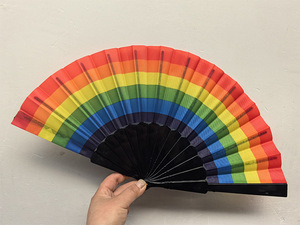 3D Folding Hand Fan Acrylic Model With Clacking Sound Abs Pp Business Gift Animal Style Music <b>Poster</b> for Plastic Crafts - Product Image 3