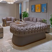 Ensemble de canapés en cuir italien, design haut de gamme, minimaliste moderne, luxe léger, style Hong Kong, meubles de salon