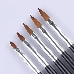 5 Pcs/set Carving Flower Pen UV Gel Drawing Brush Set Acrylic Nails Brush