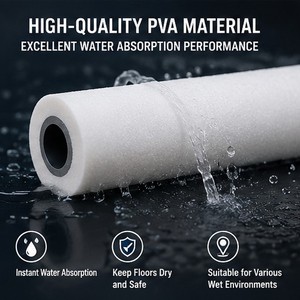 Non-Lint PVA Sponge <b>Roller</b> for Commercial <b>Floor</b> Scrubber Robots - Product Image 2