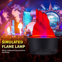 Lampe de feu artificiel verticale grand format à simulation de flamme, machine à flamme électronique DMX512, lanterne LED en fer et tissu RGB IP33