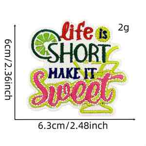 Frases de Energía Positiva, Visualización de Texto, Creatividad, Bordado, Parches Termoadhesivos con Frases - Product Image 4