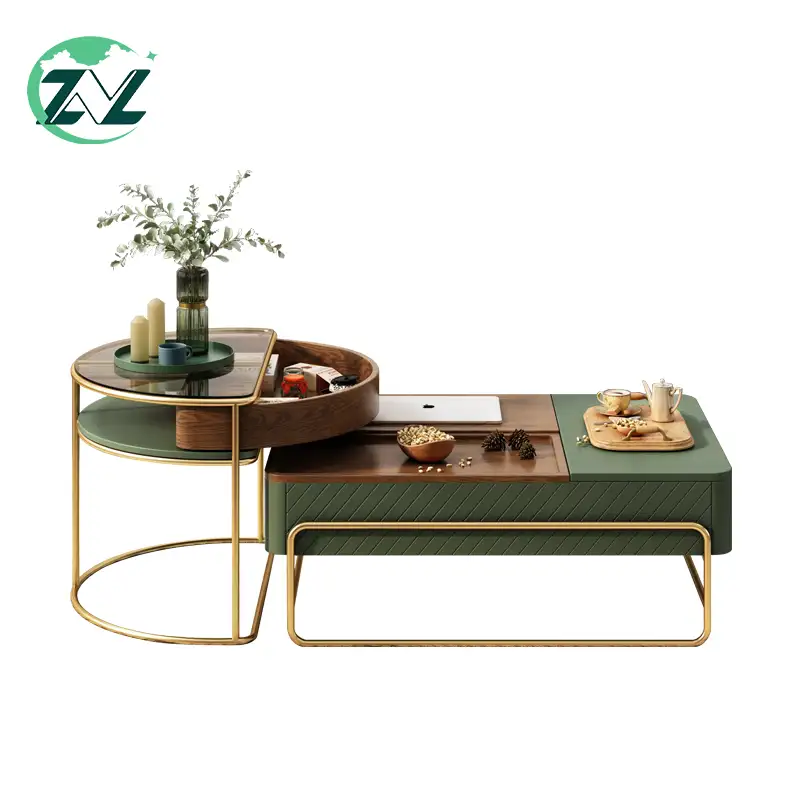 Оптовая продажа, стеклянный журнальный столик, современный дизайн, мебель для гостиной, Золотой металлический журнальный столик