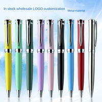 Stylo bille métallique SEAPEN en gros, écriture fluide, pointe 1,0 mm, encre bleue/noire, logo personnalisable, pour bureau et école