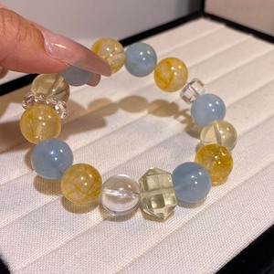 Natürliches Tigerauge Kristall Perlenarmband 10mm Gemischte Farben Gelb Blau Rot Unisex Geschenk Büro/Karriere Schmuck - Product Image 3