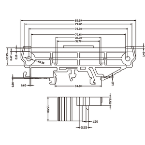Terminales de PCB XLCF <span class=keywords><strong>FNF</strong></span> 014 de Alta Durabilidad, Pernos Metálicos de Latón/Estañado, Conexión por Tornillo, Resistentes a la Corrosión y al Envejecimiento, >30 AWG - Product Image 3