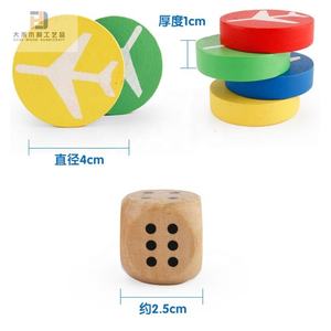 Juego de mesa de fichas de madera <span class=keywords><strong>Ludo</strong></span>, Juego de piezas de ajedrez de madera maciza con dados para niños que juegan adultos, Tiempo de matar - Product Image 2