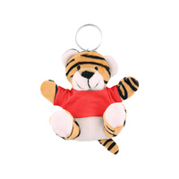 Porte-clés en peluche ours en peluche, porte-clés animal, ornement suspendu, porte-clés de voiture, breloque amusante pour sac, porte-clés en peluche, fabrication