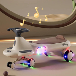 Coche de balanceo eléctrico para niños Ruting con luces y música, cuatro ruedas, unisex, para niños - Product Image 1