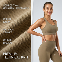 Tissu tricoté en mélange de nylon et de spandex 70/20, 180 GSM, haute extensibilité, largeur 170 cm, textile durable