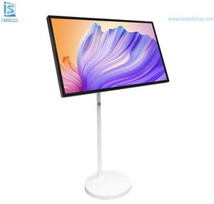 Ücretsiz Oynatma Özellikli Ayaklı Akıllı TV Dikey Kablosuz Tablet Medya Oynatıcı Kiosk Ekran 32 inç İsteğe Bağlı Reklam <span class=keywords><strong>LCD</strong></span> Android 11 8GB/16GB - Product Image 3