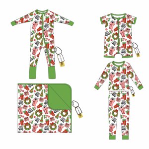 Качественный рекламный комбинезон для малышей с рождественским принтом, осенне-зимний, подходит для повседневной носки - Product Image 3