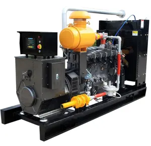 Electricity Turbine Power Generation Low Fuel Consumption Open AC Three Phase 40kW 50kva Natural Gas Generator