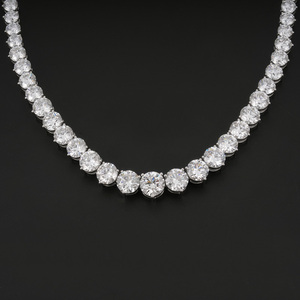 Custom Classic Engagement Wedding IGI Certified 18k White Gold <b>Lab</b> Grown Diamond Brilliant Cut Pendant Necklace Gift Anniversary - Product Image 4