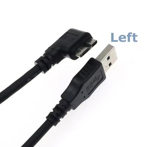 Nuevo USB 3,0 tipo <span class=keywords><strong>A</strong></span> <span class=keywords><strong>a</strong></span> USB3.0 Micro B Cable adaptador macho de 90 grados sincronización de datos para disco duro externo HDD Cable de disco duro - Product Image 3