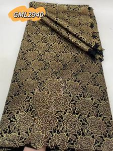 2025 Cordón de guipur Soluble en agua tela de encaje multicolor Rosa tela bordada Venta caliente encaje africano para mujeres vestidos de fiesta - Product Image 5