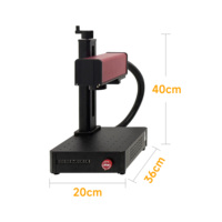 Mini machine de marquage laser à fibre ultra-légère 5W/10W, corps en alliage d'aluminium, graveur métallique pour bijoux et acier inoxydable.