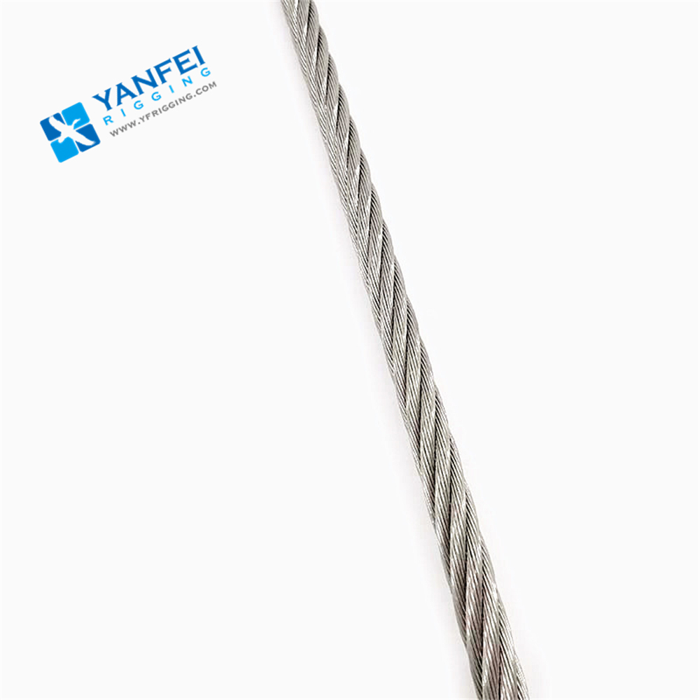 3/8 "7x19 стальной сердечник, многожильный трос, Прямая поставка с завода, подъемный кабель, оцинкованная авиационная стальная проволока