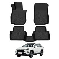 Tapis de coffre arrière 3D en TPE pour Toyota RAV4 2013 2014 2015 2016 2017 2018 2019, sans odeur, ensemble personnalisé