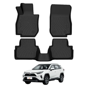 Tapis de coffre arrière 3D en TPE pour Toyota RAV4 2013 2014 2015 2016 2017 2018 2019, sans odeur, ensemble personnalisé - Product Image 3