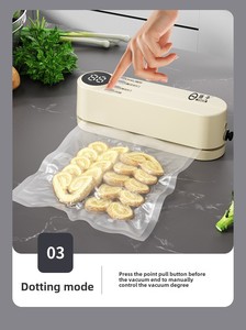 Tragbare Mini-Vakuum ier maschine Handheld mit Haken Automatische Qualität USB/Batterie betriebene Haushalts garage Auto Verwendung aus Kunststoff - Product Image 4