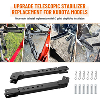 Kit stabilisateur AMBITION, kit stabilisateur télescopique à 3 points compatible avec les tracteurs Kubota B et BX
