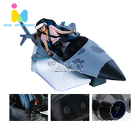 9D VR Avión Simulador de vuelo Máquina de juego Movimiento completo Experiencia de vuelo de negocios Entretenimiento de realidad virtual de 360 grados