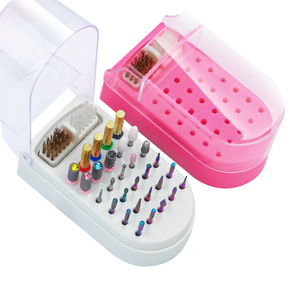 New Arrival Nail Salon Manicure <b>Tools</b> 30 Holes Plastic Nail Drill Bits Display Holder Container - Product Image 2