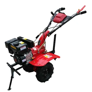 Loop Achter 4 Takt 52cc Hand Duw Mini Tuin Benzine Helmstok Benzine Cultivator Met 4 Bladen