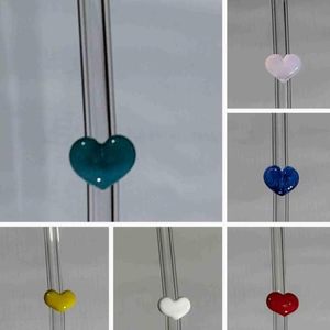 Série Saint-Valentin : Accessoires de pailles en verre colorées réutilisables, pailles personnalisées pour les amateurs de boissons en verre, emballage en vrac - Product Image 4