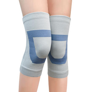 Genouillère de type D en nylon gris-bleu, haute élasticité, soutien chaud pour la course, le yoga, la remise en forme, les exercices et les soins de santé - Product Image 2