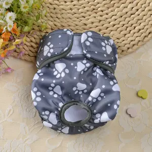 S - L Dog Diaper Washable Waterproof Female Adjustable Reusable Pet Sanitary Physiological Pants Puppy
