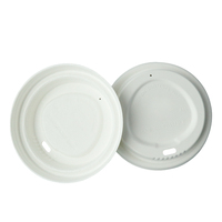 Couvre-gobelets jetables en bagasse de canne à sucre : écologiques, biodégradables, disponibles en diamètres de 80 mm et 90 mm, personnalisables