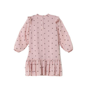 2022 stile coreano <span class=keywords><strong>abbigliamento</strong></span> per bambini <span class=keywords><strong>elegante</strong></span> rosa floreale per bambina vestito festa di compleanno per ragazza vestito da principessa per bambini abiti per bambine - Product Image 2
