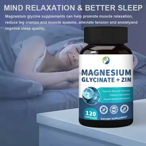 Ausreson <span class=keywords><strong>Glycinate</strong></span> de magnésium 3-en-1 Complément complexe de zinc 400mg 500mg 1000mg <span class=keywords><strong>Glycinate</strong></span> de magnésium Capsules de zinc - Product Image 2