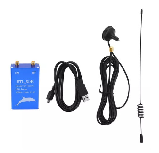 RTL2832U+R820T2 100KHz-1.7GHz UHF VHF HF RTL.SDR USB Tuner Receiver AM FM Radio Electronic Accessory