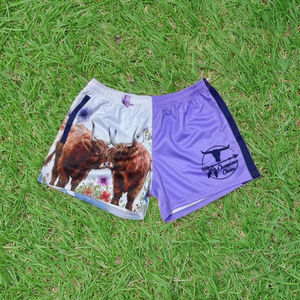 Shorts de rugby unisexes 100% polyester, impression numérique personnalisée, logo, couleur unie, respirant, séchage rapide, cordon de serrage, nom de l'équipe personnalisé - Product Image 3