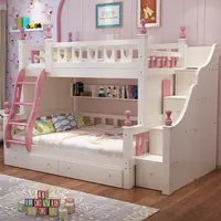 Children's Twin Bunk Bed, Kids Room Furniture, Baby Beds