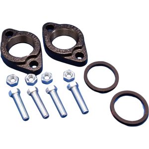 Juego de bridas de hierro fundido Grundfos de 1-1/2 pulgadas NPT para bombas circuladoras de la serie UP - Product Image 1