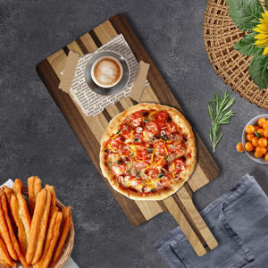 Fournisseur d'usine <span class=keywords><strong>Planche</strong></span> à découper <span class=keywords><strong>en</strong></span> <span class=keywords><strong>bois</strong></span> d'acacia écologique de <span class=keywords><strong>grande</strong></span> taille avec poignée Ustensiles de cuisine - Product Image 4