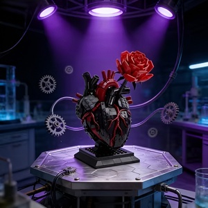 Set <span class=keywords><strong>de</strong></span> Bloques <span class=keywords><strong>de</strong></span> Construcción Corazón <span class=keywords><strong>de</strong></span> Reactor, Modelo Romántico <span class=keywords><strong>de</strong></span> ABS para Armar, Regalo Ideal para el Día <span class=keywords><strong>de</strong></span> San Valentín - Product Image 1