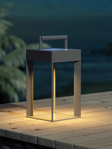 Luz LED moderna para jardín al aire libre IP65, Panel Solar acrílico resistente al agua, potencia blanca cálida para césped, paisaje, <span class=keywords><strong>Villa</strong></span>, patio, bolardo - Product Image 3