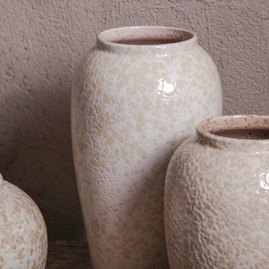 Handmade Pottery Antique Rustic Farmhouse Porcelain <strong>Flower</strong> <strong>Vase</strong> Vintage Large Ceramic Terracotta Retro Floor <strong>Vase</strong> - Product Image 6
