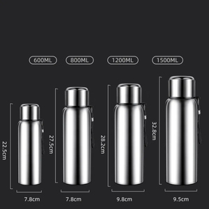 Biểu Tượng Tùy Chỉnh 800Ml Nước Bằng Thép Không Gỉ Chai Ngoài Trời Thuận Tiện Thể Thao Retro Bình Chân Không Thermoses Du Lịch Ngoài Trời Cup - Product Image 5