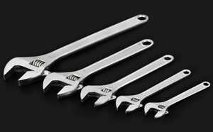 Ağır krom dövme çelik Shifter anahtarı ile inç metrik ölçekli geniş kalibreli açılış ayarlanabilir anahtarı anahtarı - Product Image 2